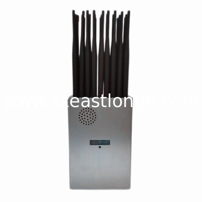 Frekuensi Penuh Ponsel WIFI GPS UHF VHF 12000mAh 27W Jammer Sinyal Portabel